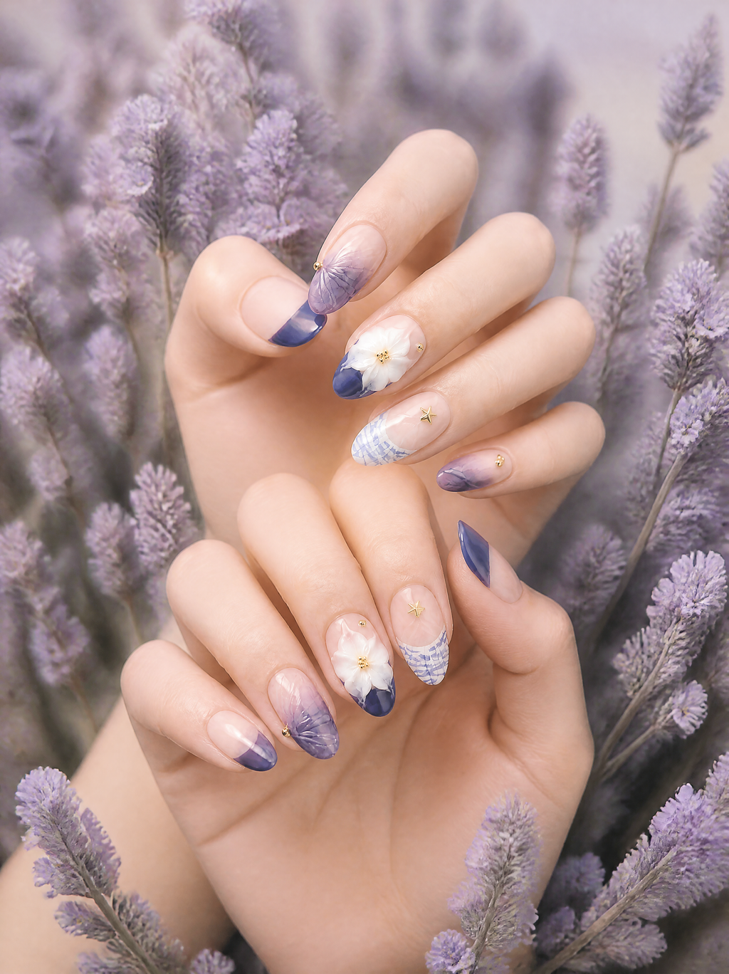 Violet Bloom | Purple Floral Nails