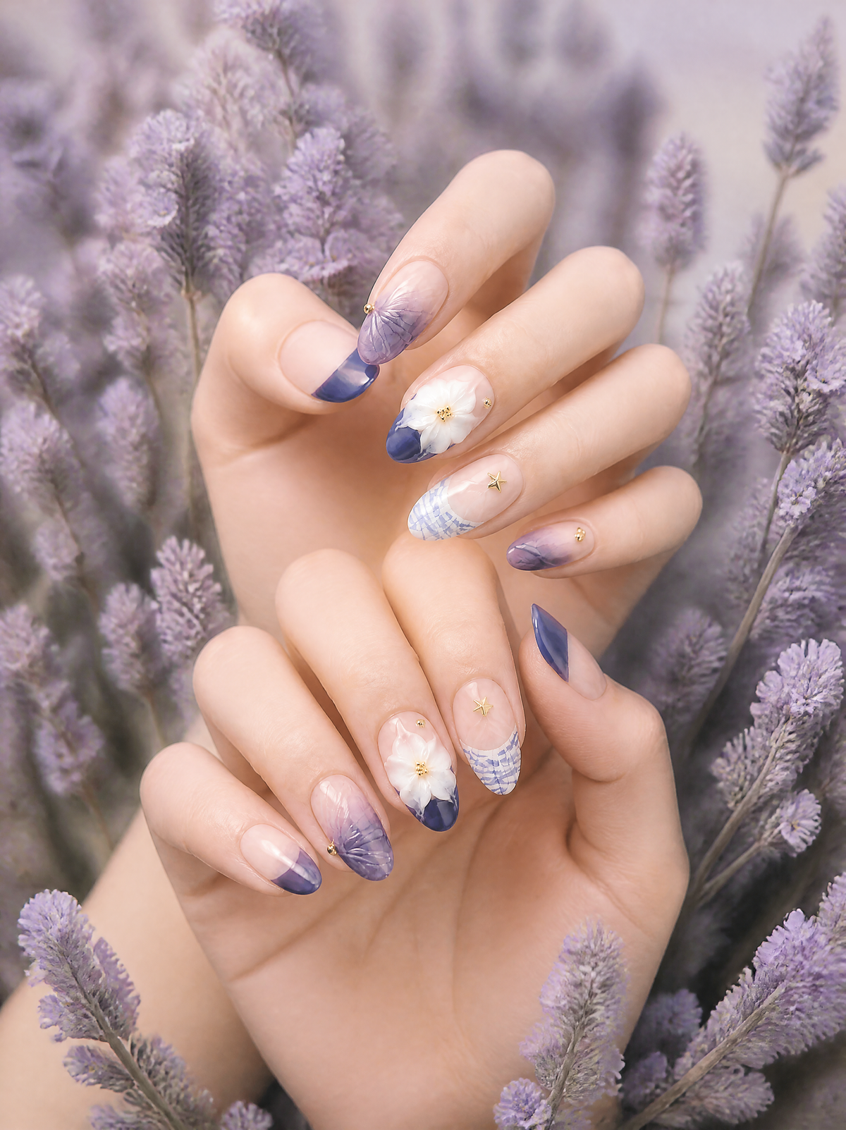 Violet Bloom | Purple Floral Nails