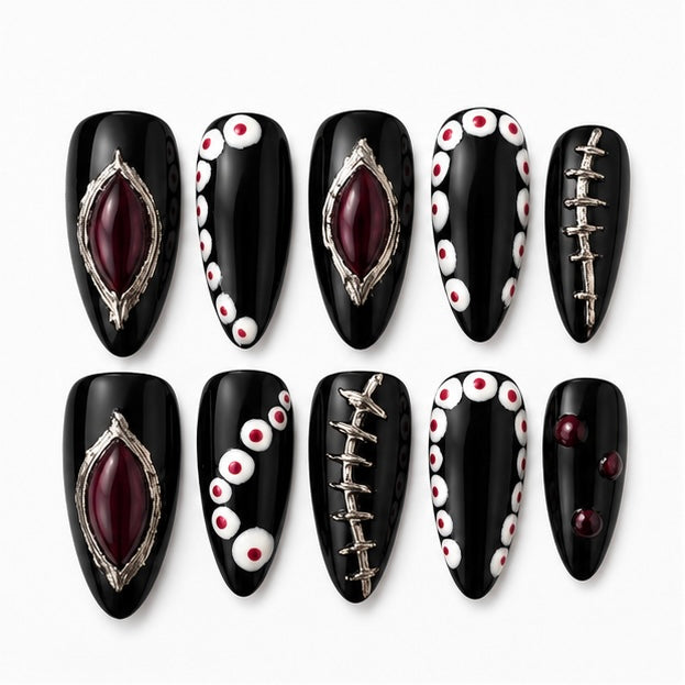 Midnight Spell- Gothic Halloween Press-On Nails