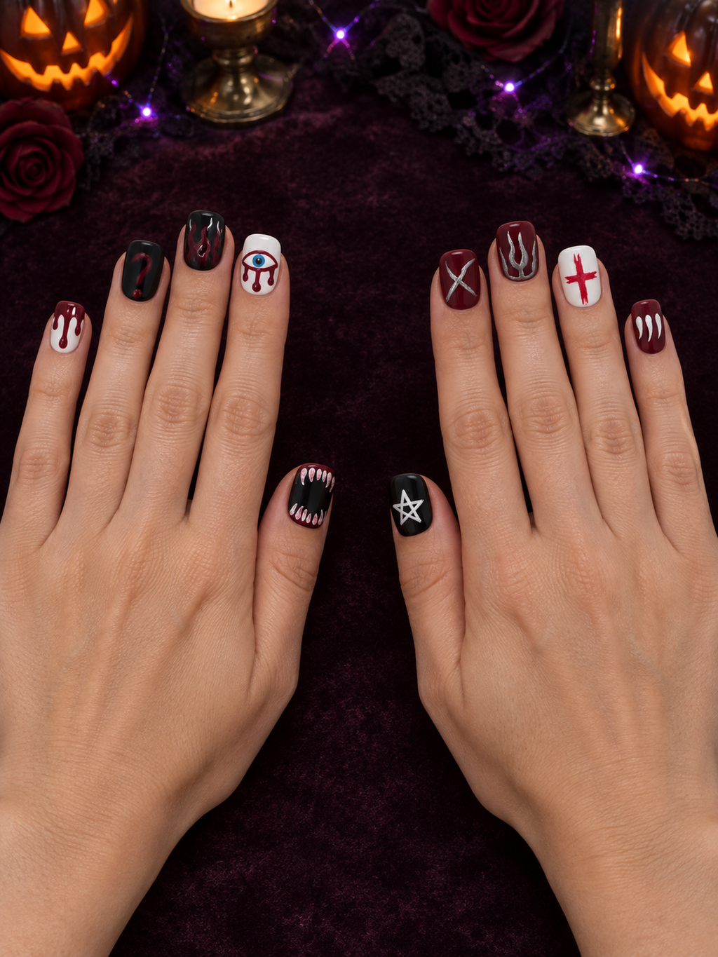 Wicked Charm - Short Halloween Press-On Nails