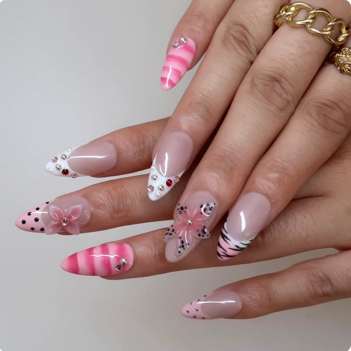 Polka Dot 3D Flower 