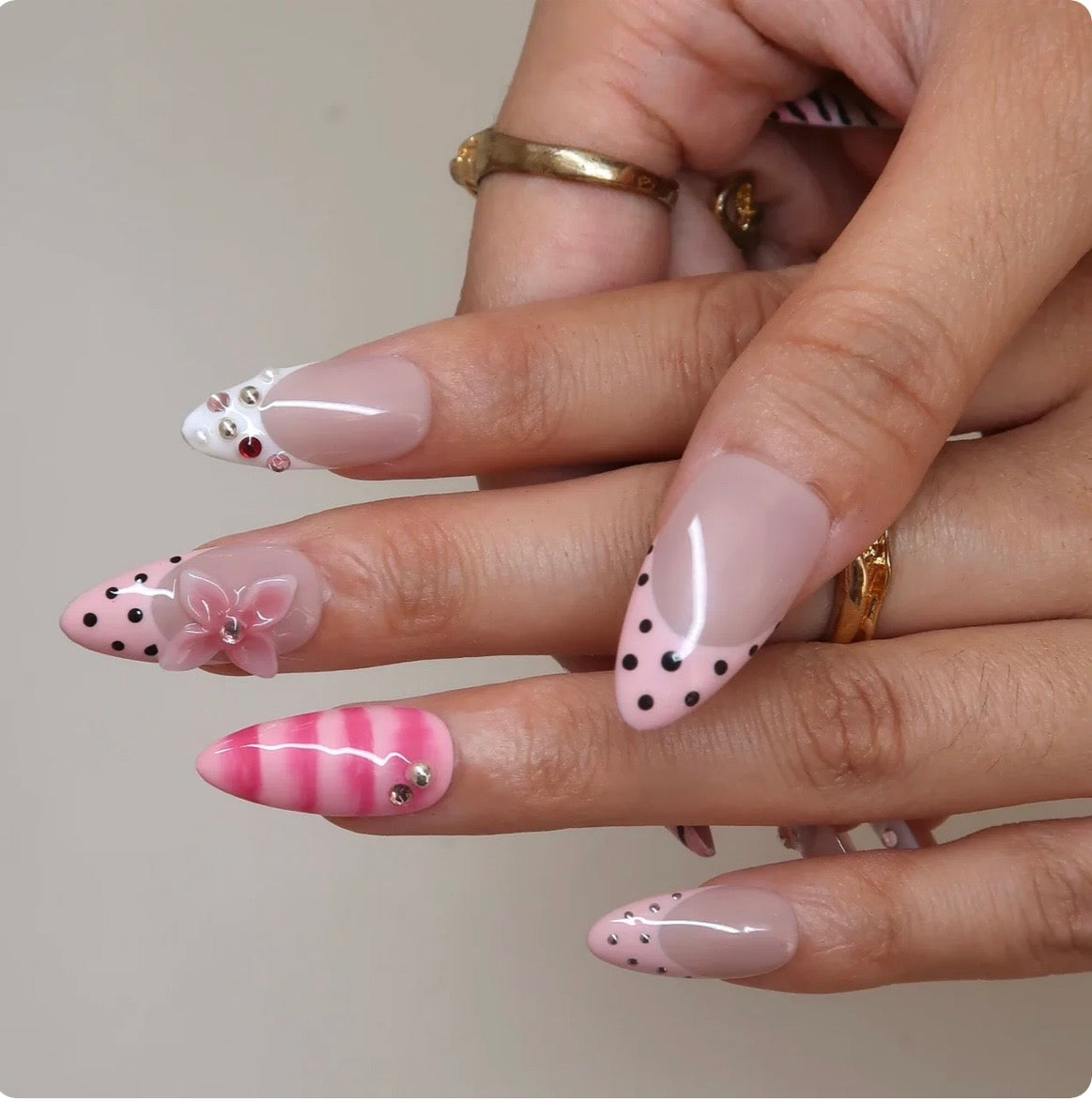 Polka Dot 3D Flower 
