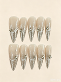 Silver Glitter Rhinestone
